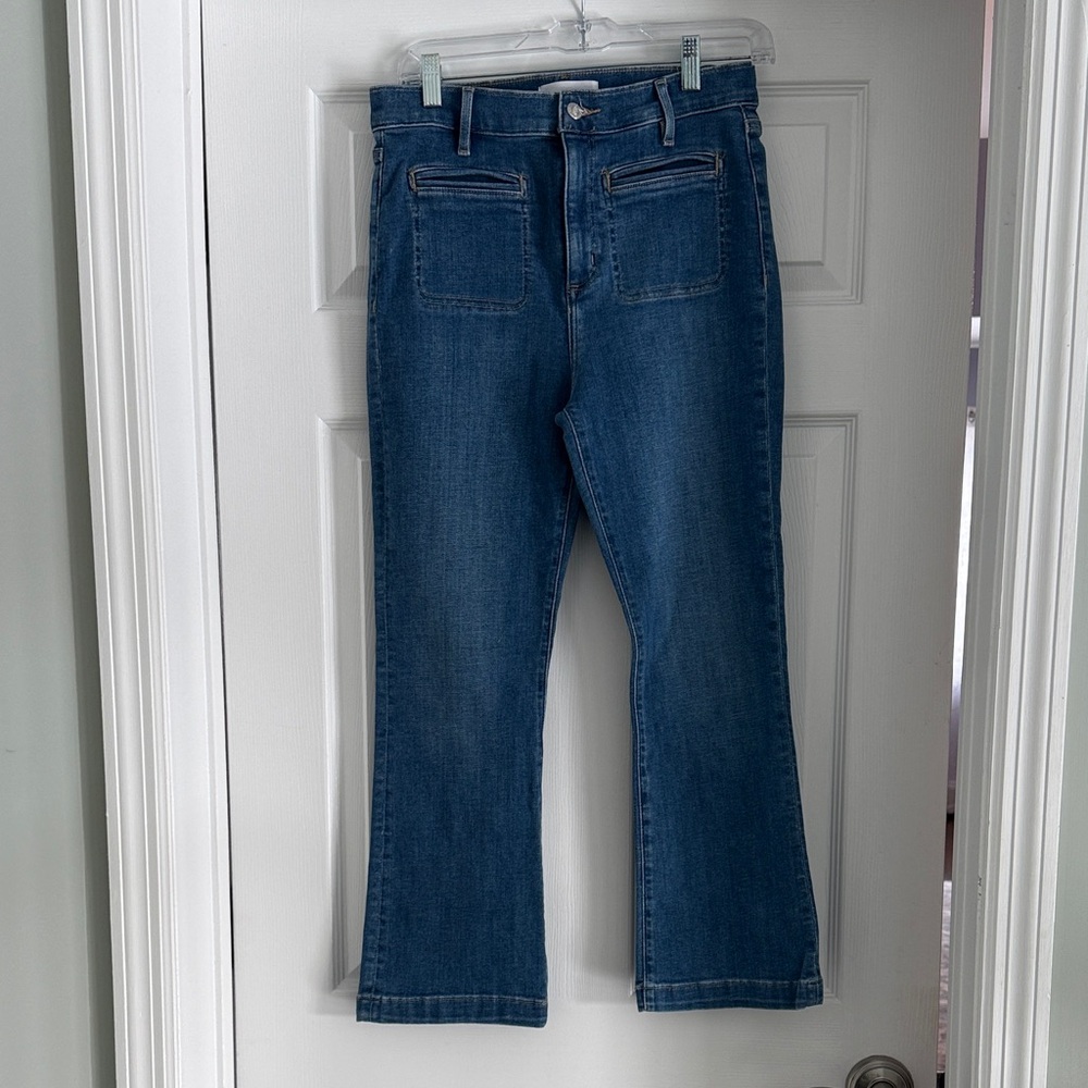 LOFT Dark Blue Flare Jeans